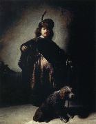 REMBRANDT Harmenszoon van Rijn Self-Portrait in Oriental Costume oil on canvas